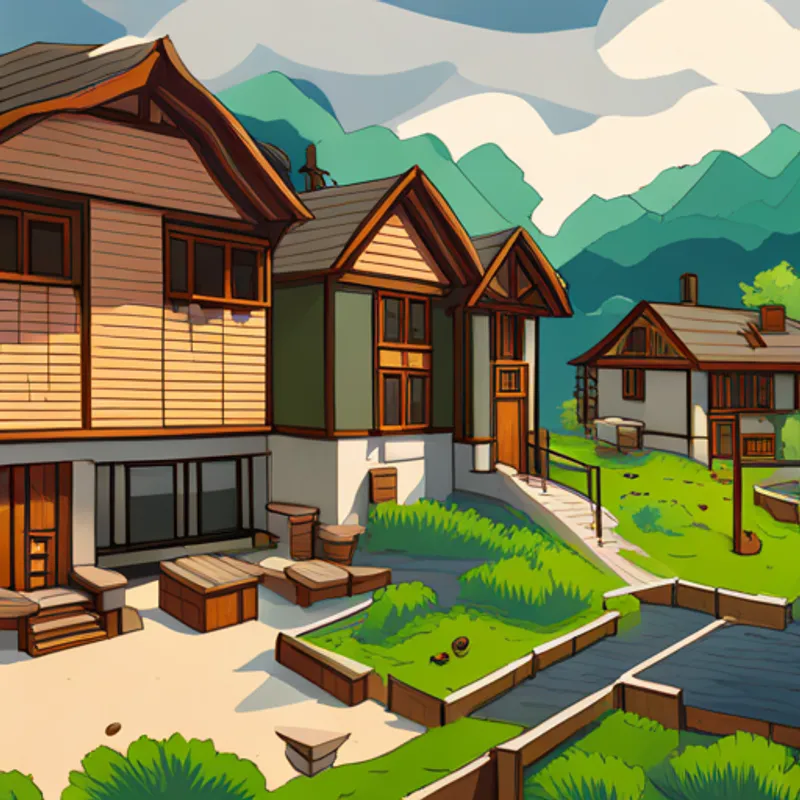 New homes being built in the village