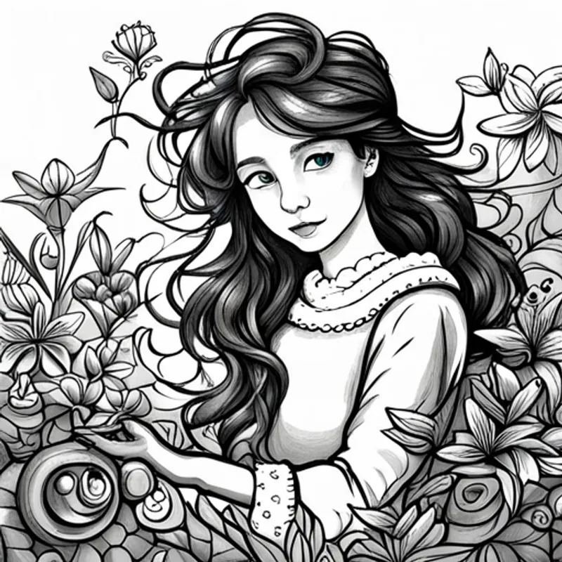 Teddy bear falling from Lily is a happy girl with curly brown hair.'s hand