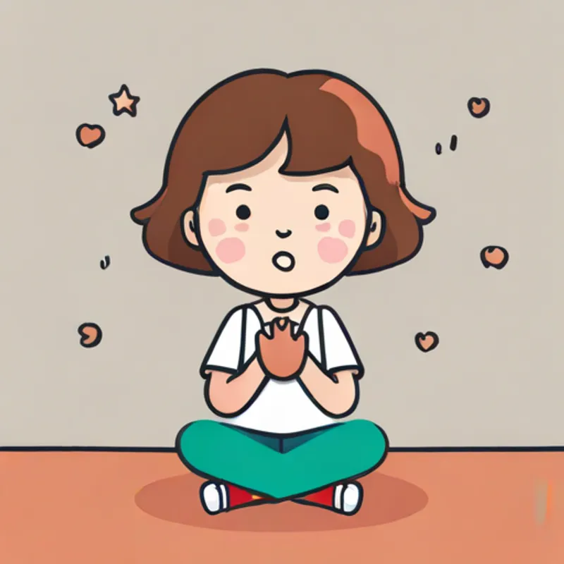 Lily is a happy girl with curly brown hair. sitting down, crying with empty arms
