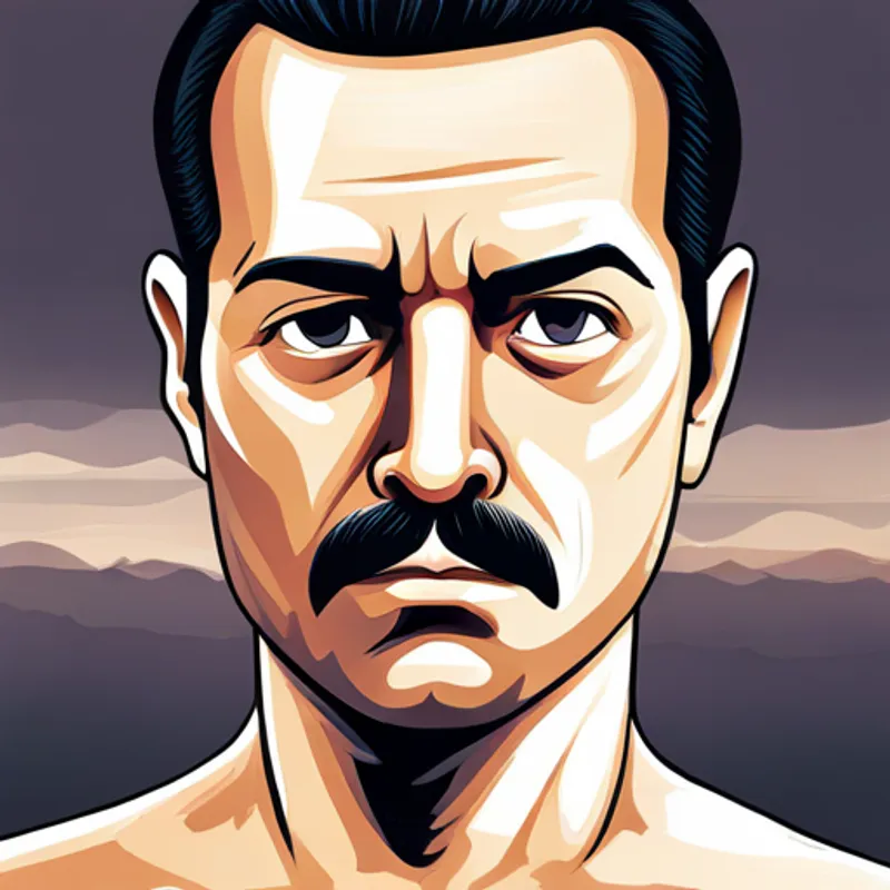 Freddie Mercury looking sad and alone