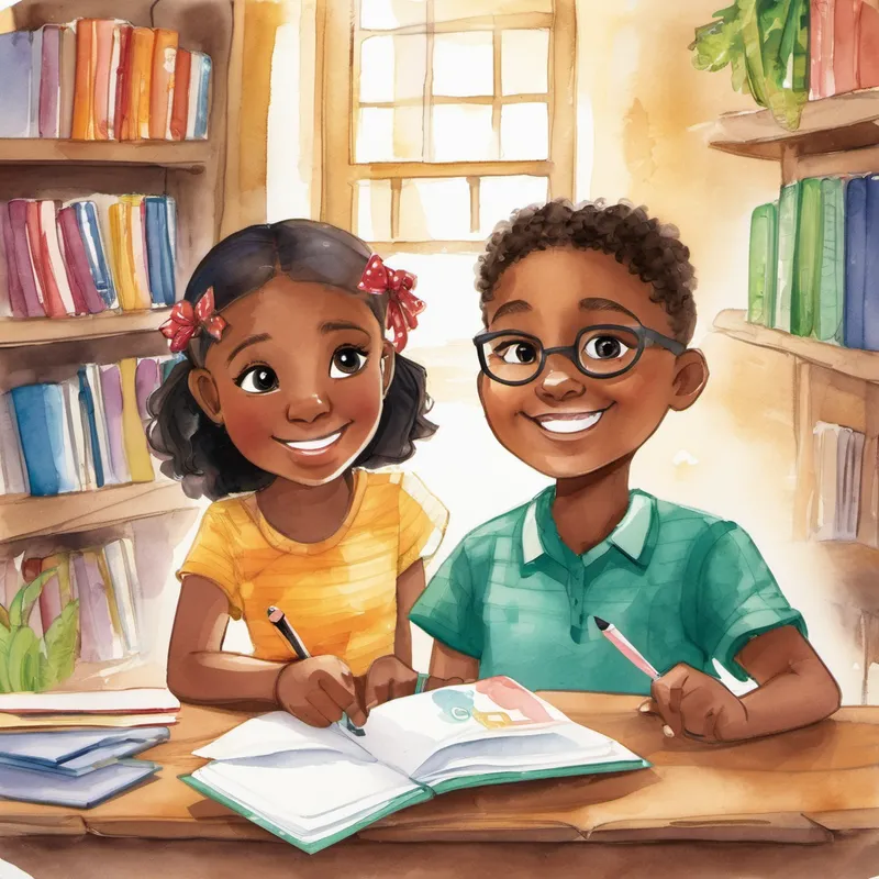 Every day, Aisha and Terry would explore new flashcards, expanding their vocabulary as they fostered a strong bond of friendship. They loved spending time together, laughing and improving Terry's pronunciation. Soon, word spread about Aisha's innovative game, and children from all over Phonicsville came to join in the fun. Aisha realized that many kids struggled with phonics, not just Terry. She saw an opportunity to help her friends and make a positive impact in her community.