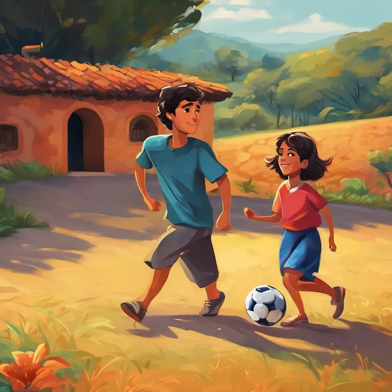 Foi então que a sábia Sofia, que sabia a importância do respeito e da diversidade, aproximou-se dos amigos. Ela os convidou para uma conversa e disse: "Pedro, Maria, cada um de vocês tem suas origens culturais únicas que trazem muitas riquezas para nós. O futebol tem sua beleza e importância, assim como a dança. Por que não aprendermos juntos, trocando experiências e descobrindo que, no final, podemos ser ainda mais felizes quando valorizamos e respeitamos as diferenças?" Pedro e Maria, ao ouvirem as palavras de Sofia, perceberam que ela estava certa. Eles decidiram deixar de lado suas diferenças e embarcar em uma incrível jornada de aprendizado. Assim, Pedro aprendeu os passos de dança da Maria e Maria aprendeu a dominar a bola de futebol com a ajuda do Pedro.