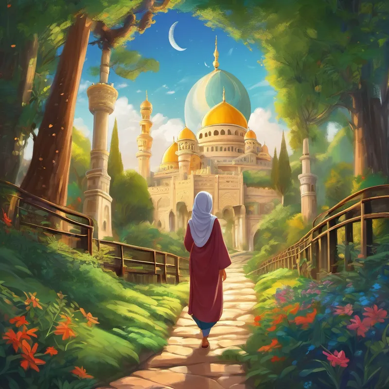 And that, my dear friends, is the story of Aisha's magical adventure through "Discovering Islam: A Magical Journey for Young Hearts." May it inspire all young hearts to explore and learn about the beauty of different cultures and religions. The end.