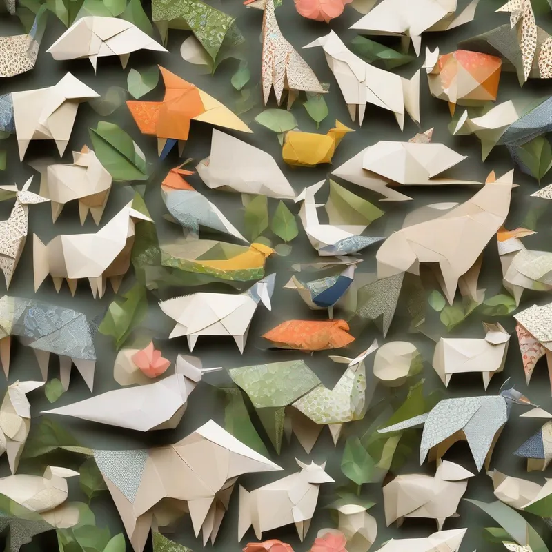 Animais dormindo tranquilos na floresta