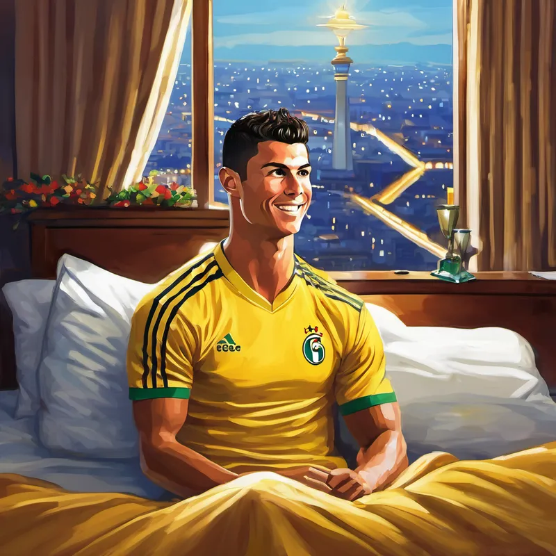 That night, as Cristiano Ronaldo lay in his comfortable hotel bed, he couldn't help but reflect on the amazing journey he had taken. He realized that football was not just a game; it had the power to unite people from all over the world. The love and passion he witnessed in Tehran would forever remain in his heart. From that day on, whenever Cristiano Ronaldo stepped onto the field, he played with even more determination and gratitude. He knew that behind the cheers and the yellow jerseys, were millions of fans who believed in him and supported him wholeheartedly.