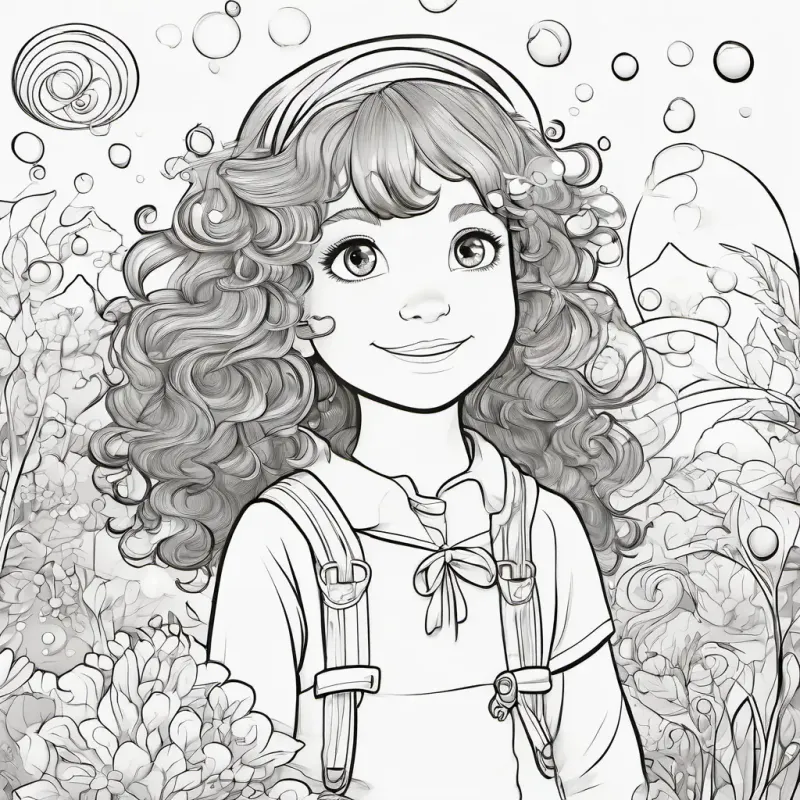 Petite, with radiant green eyes, curly auburn hair, and nimble fingers finds inspiration, bubbles show her personal touch.