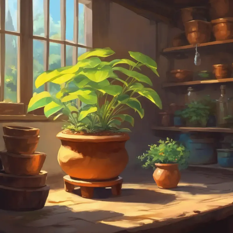 under a pot was a note