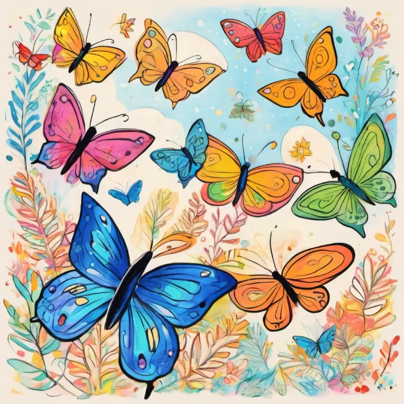 Butterflies remembering and feeling grateful.