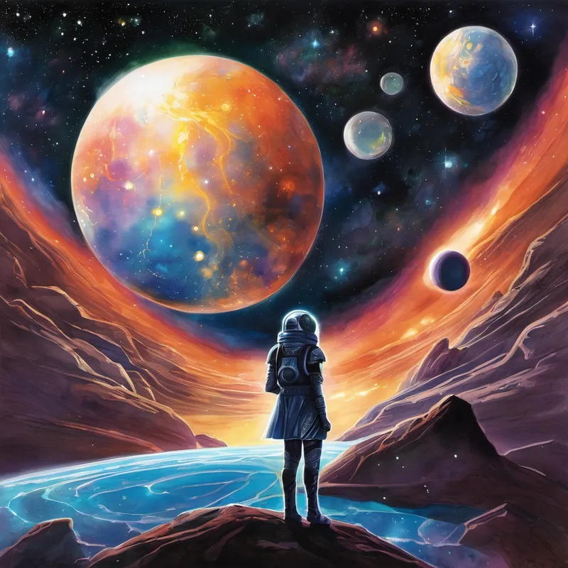 Suddenly, Leena noticed a glowing, humanoid figure materializing before her. It introduced itself as Xela, the guardian of the Cosmic Nexus. Xela explained that the purpose of the orb was to find individuals like Leena, who possessed an unquenchable desire to learn and share knowledge. Xela told Leena about a distant Galaxy called Orion, which was on the brink of a dire energy crisis. The inhabitants of Orion had hit a roadblock in their scientific advancements, hindering their progress in finding sustainable energy sources. The Cosmic Nexus was seeking someone with the ability to share knowledge between planets and offered Leena the chance to help them.