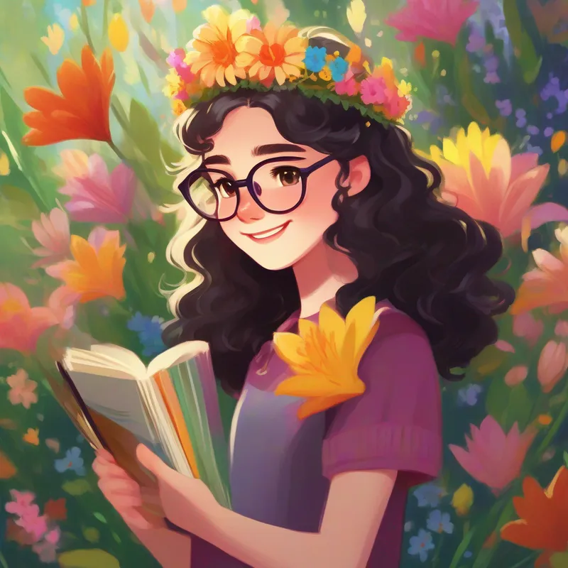 Max - brown-haired, wearing glasses, always carrying a sketchbook feeling torn between Lily - blonde-haired, with a flower tiara, always wearing colorful clothes's possessiveness and Leo - tall and athletic, with curly black hair and a mischievous smile's jealousy.