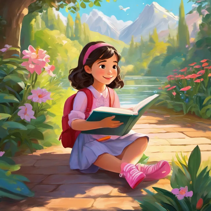 Once upon a time, in a colorful, magical world, there lived a young girl named Lily. Lily loved to explore and discover new things every day. Her favorite activity was reading books, and she had a special love for letters and words. One sunny morning, Lily woke up full of excitement. Today was the day she would go on a magical adventure to learn her ABCs. She put on her favorite pink shoes and grabbed her trusty backpack. In her backpack, she packed a special sketchbook, a set of colorful crayons, and a magical book of ABCs.