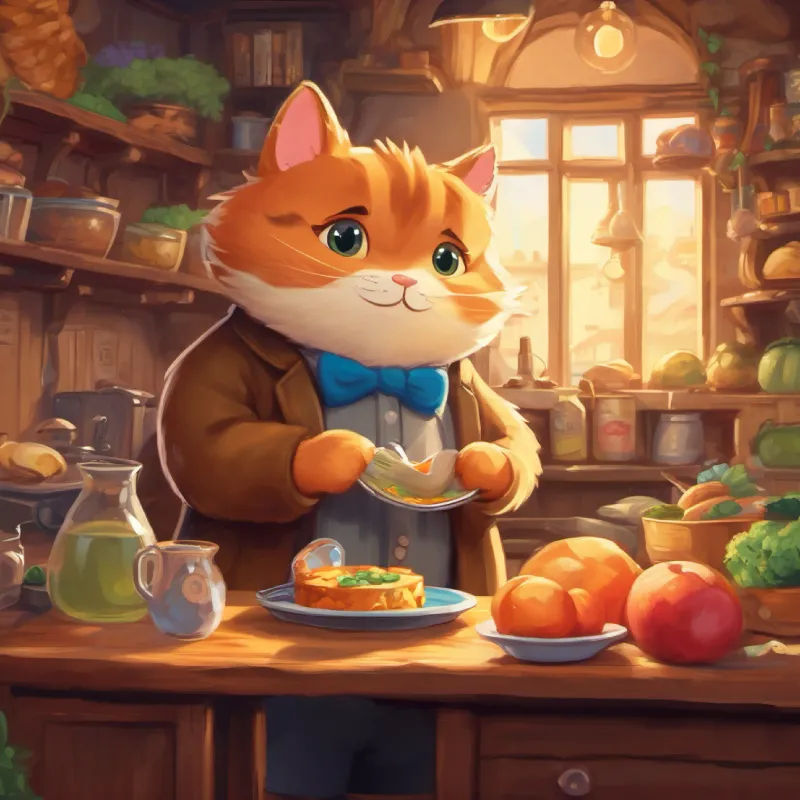 Fluffytail turns detective and finds food.