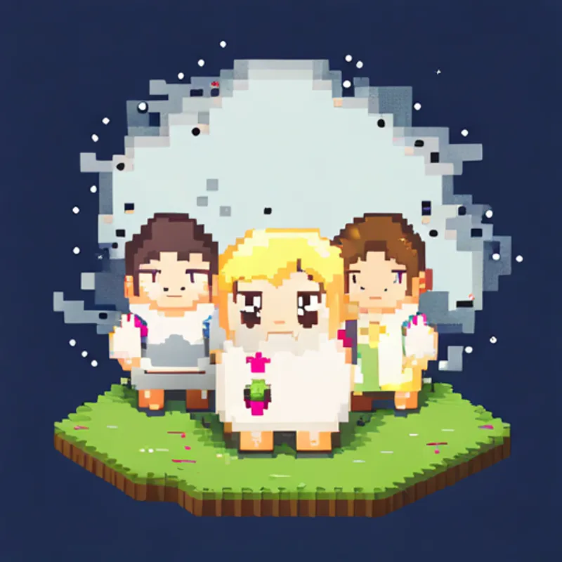 Little moonbeam, shiny and sparkly, glowing white reunited with friends, never lost again