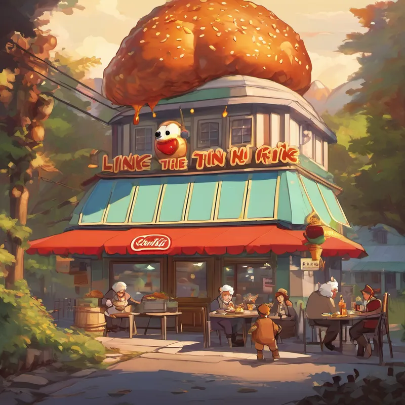 As Linke and the blob explored the village, they couldn't help but notice a big change. The once delicious food at the local Burger King had become terrible. The villagers were devastated by the bland burgers and soggy fries. Linke and the blob couldn't bear to see the villagers so sad, and they knew they had to do something about it. So, they set off on a grand quest to defeat the villain responsible for this terrible food: Colonel Sanders. With their friendship as strong as ever, Linke and the blob were determined to bring back the tasty treats everyone loved.