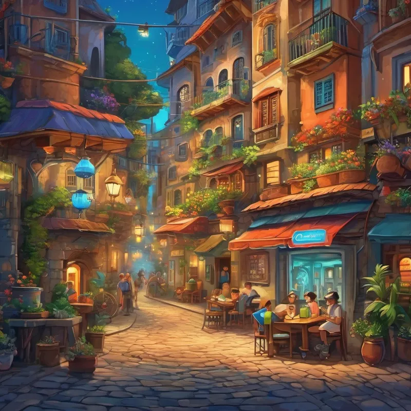 Ao atravessarem o portal, o grupo de amigos se deparou com uma cidade repleta de prédios altíssimos e telas de computador por todos os lados. Era o mundo da tecnologia, onde tudo funcionava de forma mágica. Lucas, o mais aventureiro do grupo, decidiu liderar a jornada, enquanto todos os outros seguia curiosos por trás. Os amigos andavam pelas ruas da cidade tecnológica quando encontraram um robô que parecia precisar de ajuda. Era Robô Z, um simpático e engraçado androide que estava com problemas em sua programação.