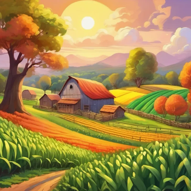 Funny Farm's unique crops, the atmosphere of joy and wonder.