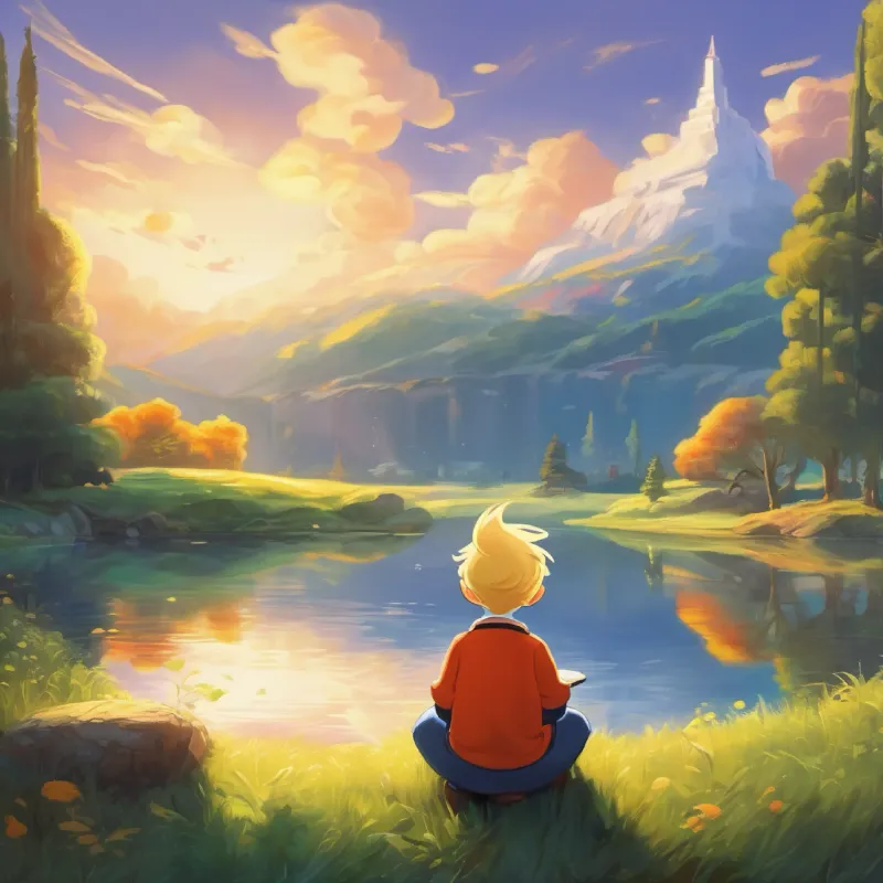 Donald reflecting on his day, understanding the importance of spreading joy.