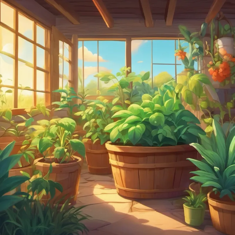 Other plants reacting to the change, the farm alive with laughter.