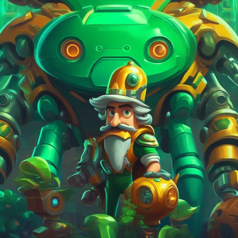 Human with a big mustache who creates robot animals, with a big mustache, plans to take the master emerald