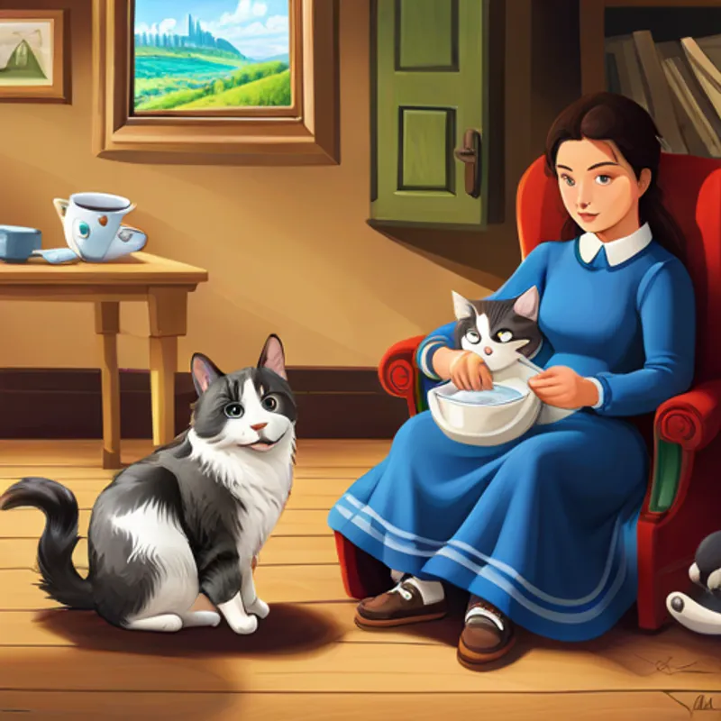 I gattini si divertono mentre la lana si srotola