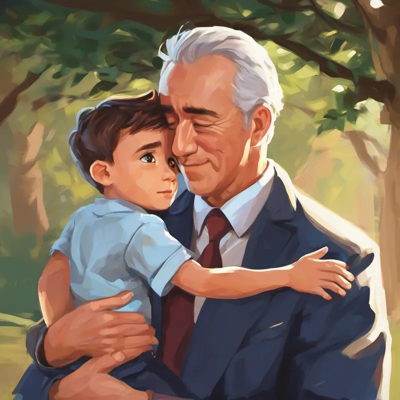 "Dad," Timmy said softly, "I understand now. Being a man isn't just about being brave or strong, but also about being kind, honest, respectful, knowledgeable, and caring. I want to be a man like you when I grow up." Mr. Johnson's eyes filled with tears of pride as he hugged his son tightly. "You already have all those qualities within you, Timmy. All you need to do is nurture them and let them shine. Remember, being a man is about being the best version of yourself, no matter what."