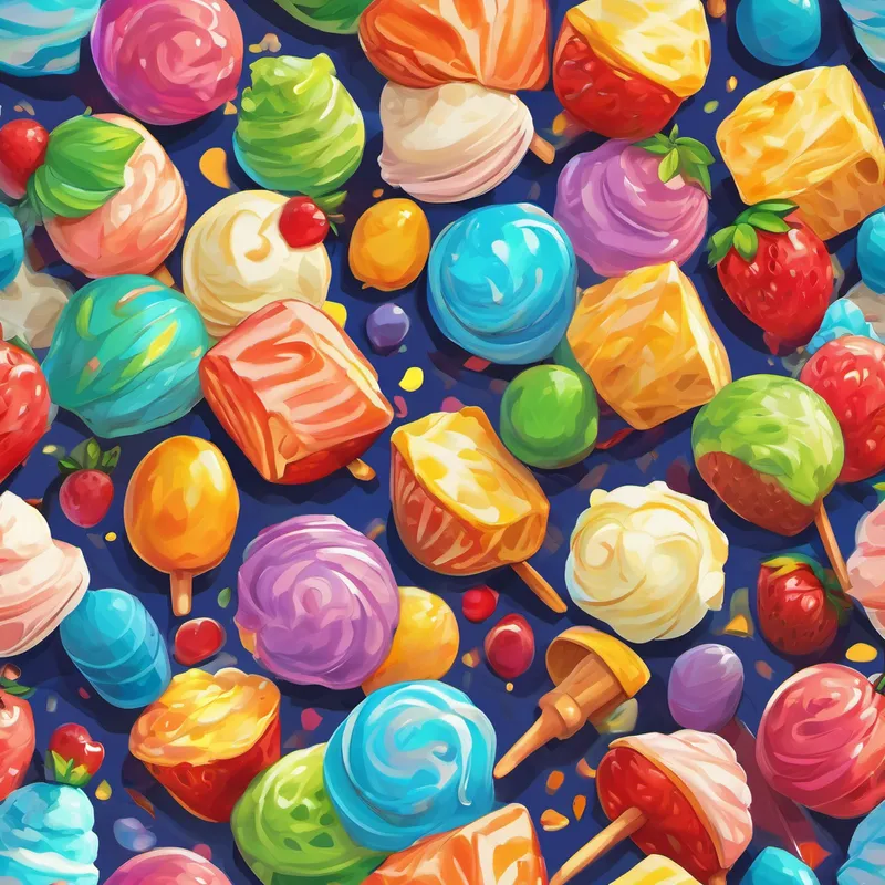 Helado de colores, juegos