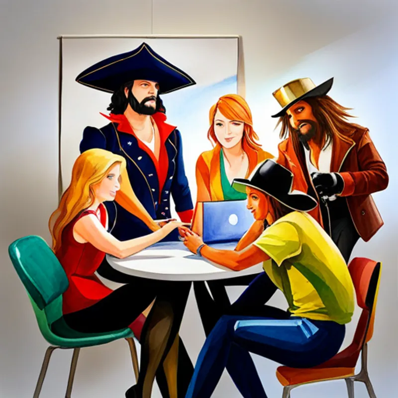 Bumblebee with Sammy, Lily, and Freddy planning to stop pirates