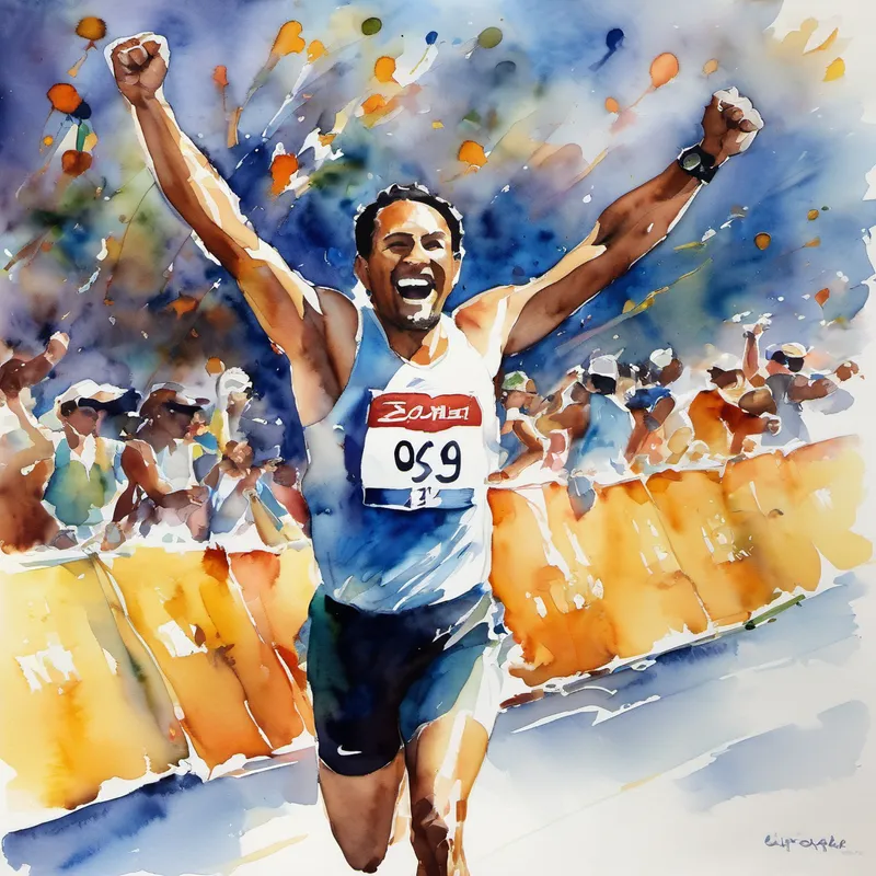 Crossing the finish line in record time, Larger Man raised his arms in triumph. He had proven to himself and the world that confidence and self-belief were a winning combination. From that day forward, Larger Man became an inspiration to people everywhere. He taught them to embrace their unique abilities, no matter how different they might seem. He showed them that believing in oneself is the key to overcoming any obstacle in life.