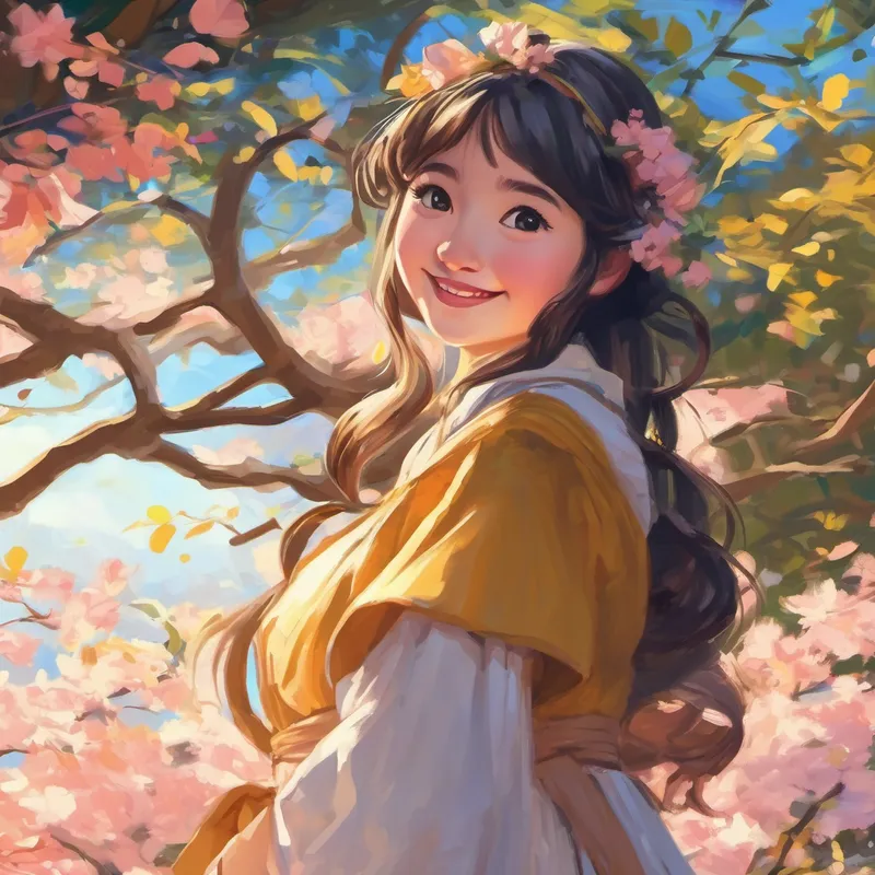 La princesse souriante dessine ses mangas avec bonheur