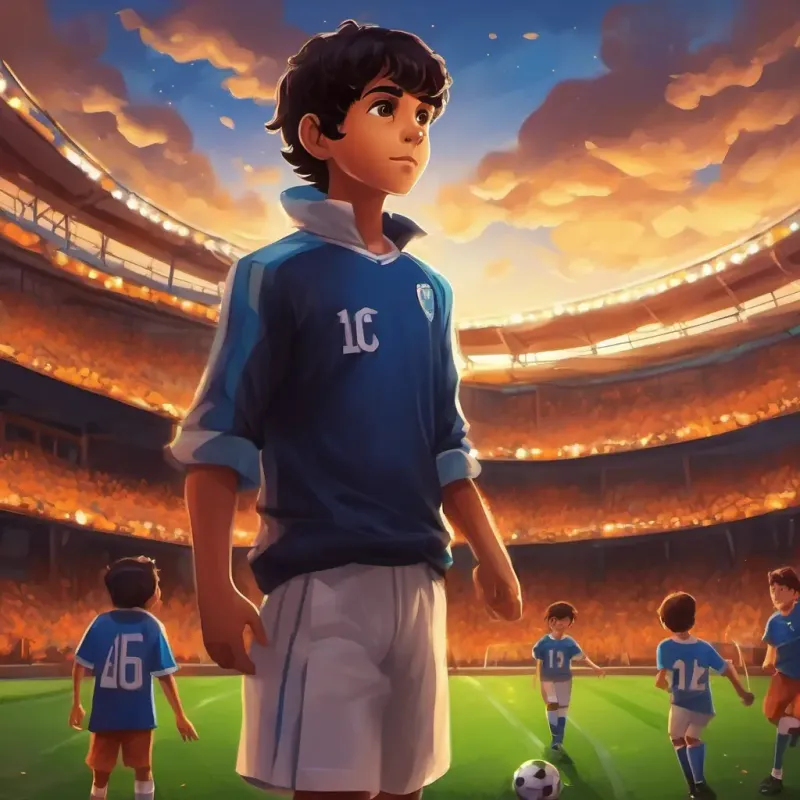 Izaan is a boy with dark hair and sparkling brown eyes's coach recognizing his passion and dedication, and giving him an opportunity to play in a real football match.