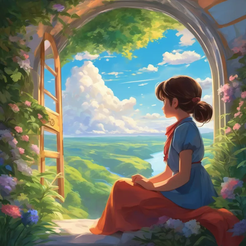 Emma landed softly on a fluffy cloud, amazed by the breathtaking sight surrounding her. She discovered that the cloud was not just a regular cloud but the gateway to the fantastic place called Emd. Emd was a magical land where dreams were created, and people could visit when they fell asleep. As Emma took her first steps in Emd, she noticed that everything seemed larger than life. Talking animals roamed freely, flowers glowed in vibrant colors, rivers sparkled like diamonds, and even the trees seemed to whisper secrets.