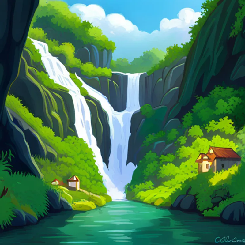 Cuidaba de las cascadas con su tridente mágico