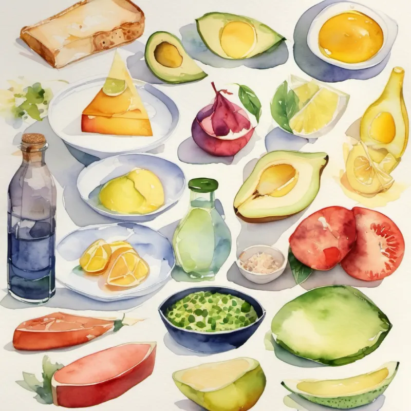 Interactive walls showing different types of fats.