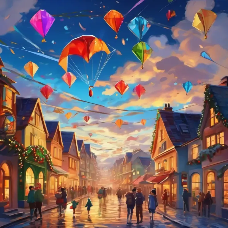 The aftermath of the storm, highlighting the festival's spirit and the kites' triumph over the challenge.