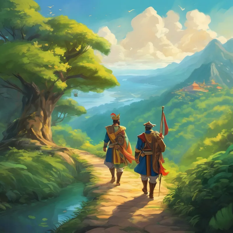 With excitement and curiosity in their eyes, the people bid farewell to their king and wished him a safe journey. King Investus embarked on his adventure, traversing forests, climbing mountains, and sailing across vast oceans. Along his path, he met people from different lands and listened to their stories of success and struggle.