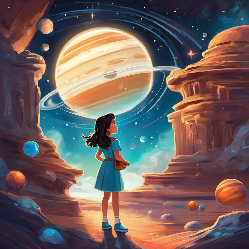 As Amelia ventured further into the vast reaches of the solar system, she encountered more captivating celestial sights: the breathtaking rings of Saturn, the icy wonders of Neptune, and the fiery intensity of Mars. Each destination offered a new lesson in honesty. Sometimes Amelia would stumble upon ordinary asteroids, appearing extraordinary from a distance. Each time, she reminded herself of the importance of truth, upholding the sacred bond between her and the magical telescope. Finally, after an extraordinary expedition through the solar system, Amelia's journey drew to a close. She returned home, mesmerized by her experiences and lessons learned. With her magic telescope, she no longer sought out objects that promised excitement or fantastical allure. Instead, she learned to appreciate the truth, to explore the universe with integrity and honesty, relishing in the vastness of knowledge that awaited her.