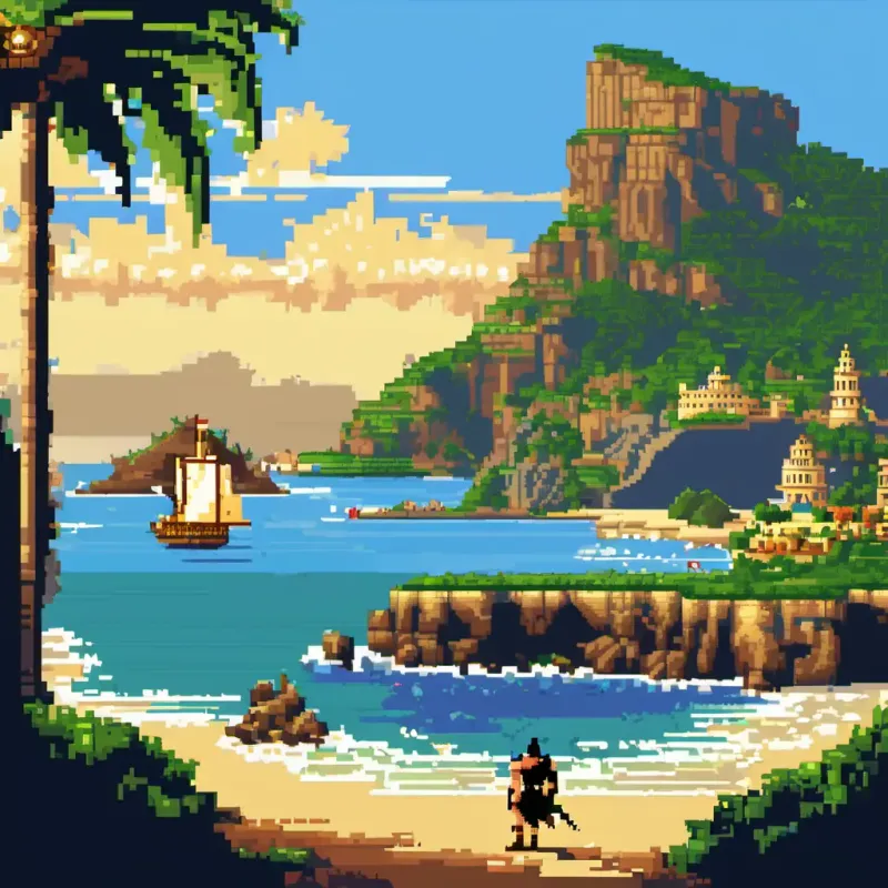 Bill Wolf arrives on Themyscira, sunny and historical island.