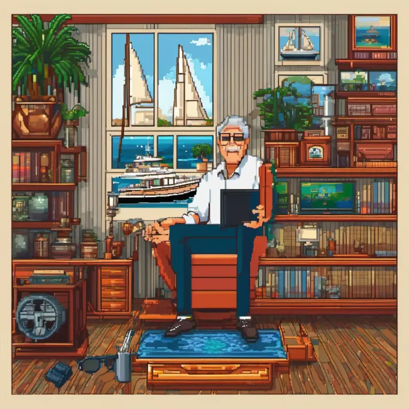 Bill Wolf talking about his impressive collection and yacht.