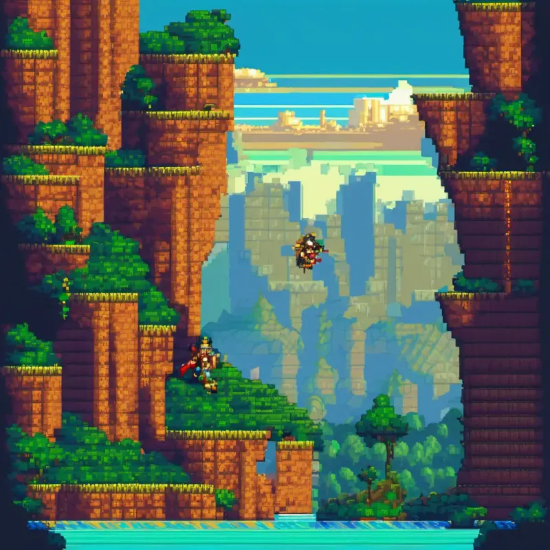 Bill and the Amazons fly together, stunning views beneath.