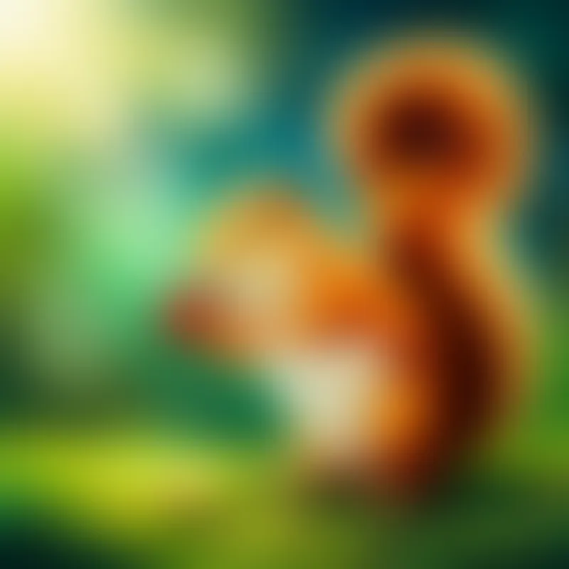 Squirrel feeling happier and more relaxed each day