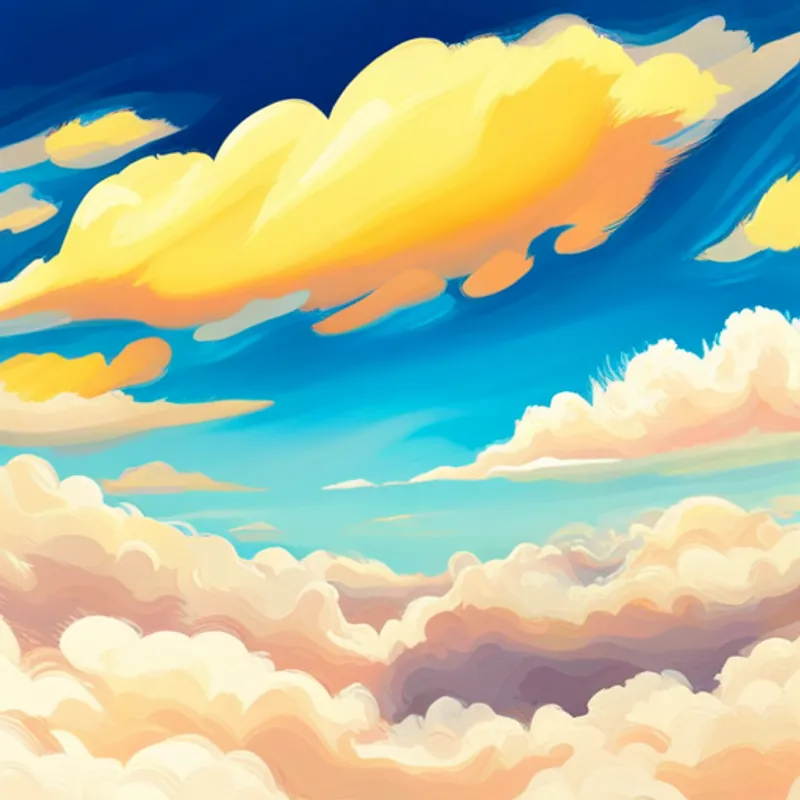 Quote written inside a cloud with a sunny sky