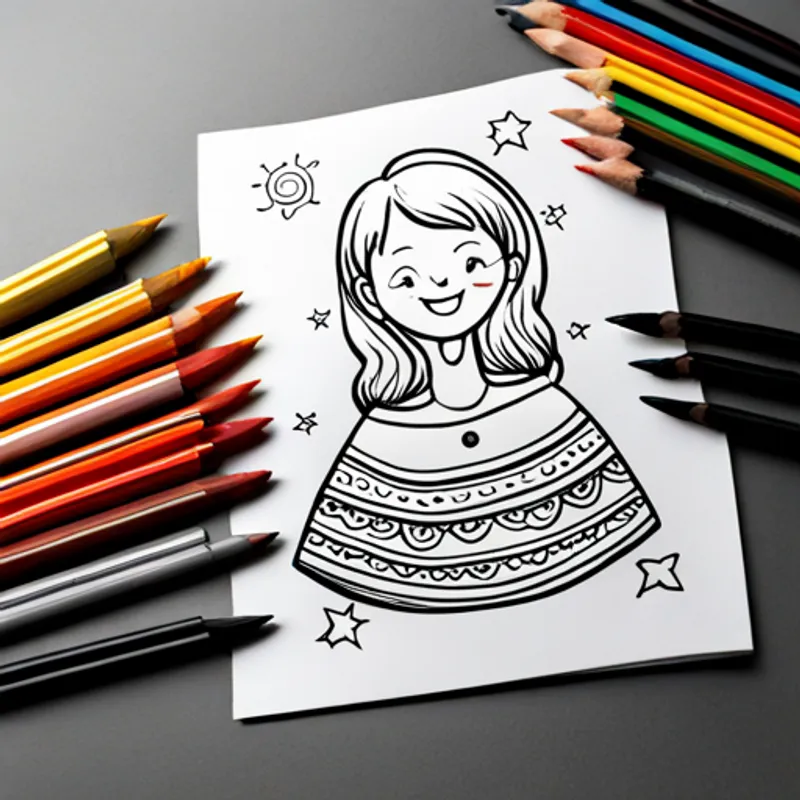 Sonrisa radiante y vestido amarillo brillante con una sonrisa radiante