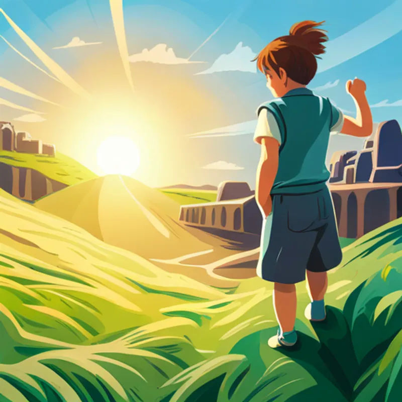 Benjamin surrounded by a bright light, turning back into a human