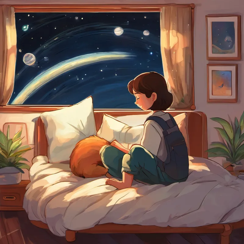 And so, each night as Alex, Lily, and Whiskers snuggled up in their beds, they would recount their interstellar journey, reminding themselves that although they had traveled worlds away, the most important journey was the one within their hearts.