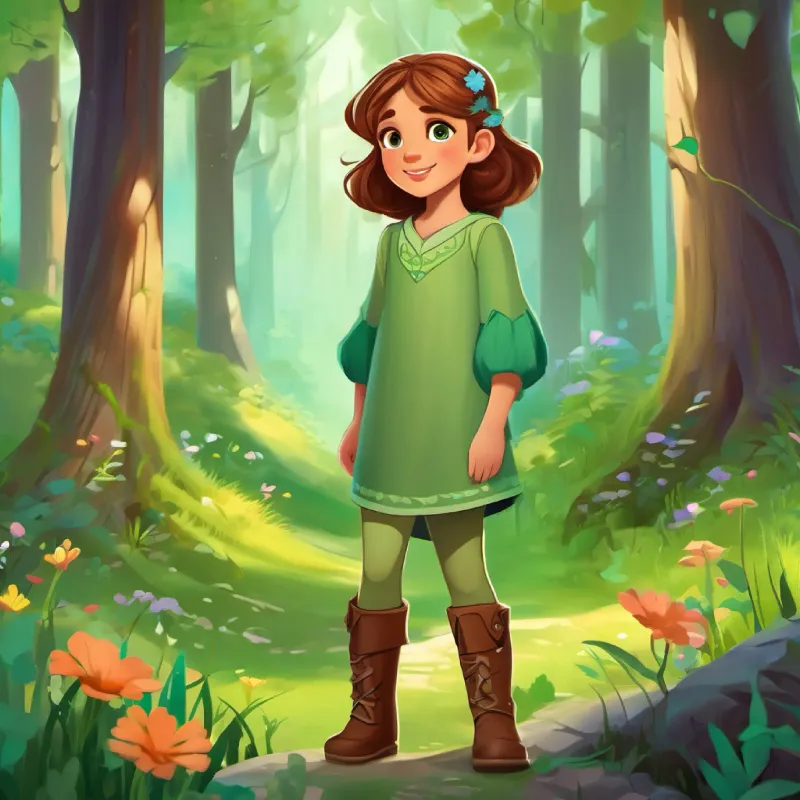 Elara discovers a mysterious new path in the forest.