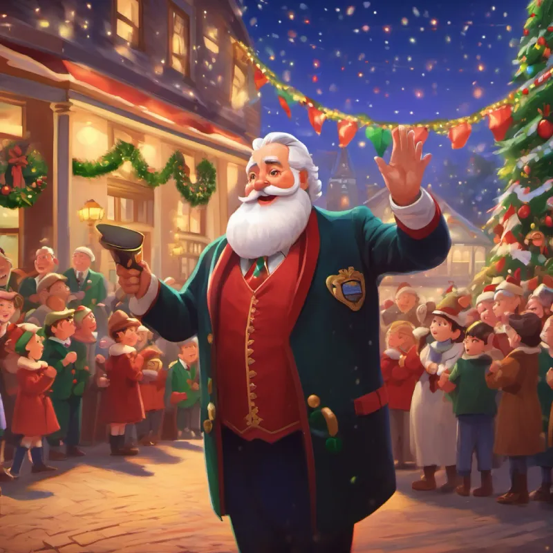 Tootsville's mayor announcing a contest