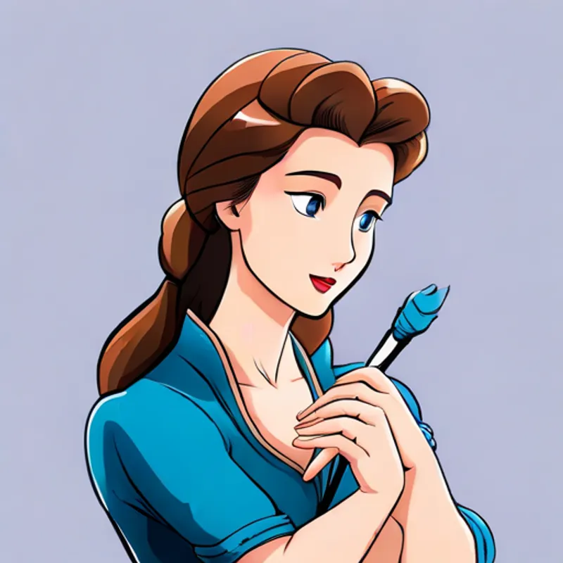 Belle performing confidently during the audition