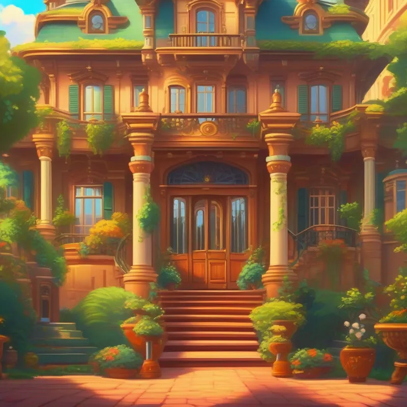 Grand mansion with fancy furniture and beautiful artwork