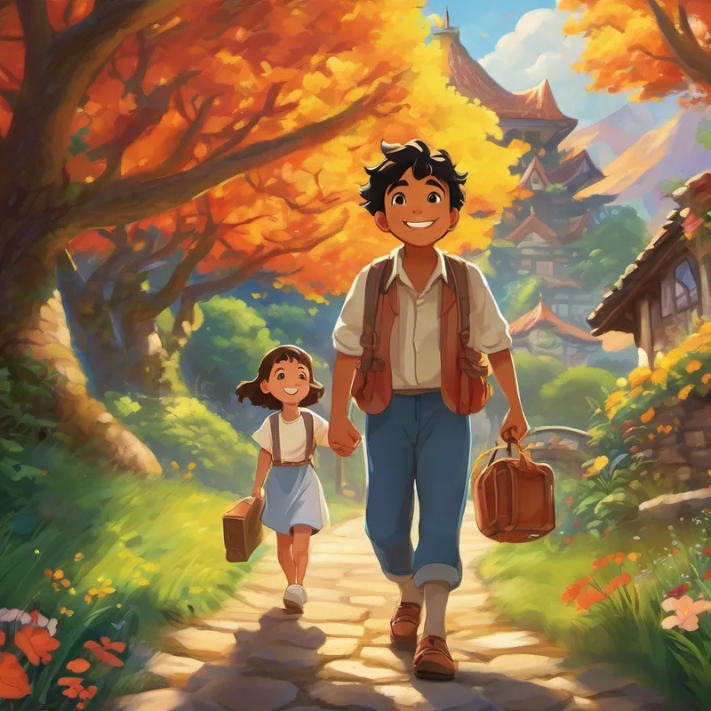 Word of the Land of Dreams and the Happy Boy who brought joy to the Grumpies spread far and wide. Soon, children and adults from all across the world traveled to experience the magic. They brought with them their own unique acts of kindness, and the Land of Dreams flourished with love and happiness. Back in the real world, Miguel continued to spread joy. He shared his stories and experiences, inspiring others to believe in the power of happiness. From young to old, people learned that small acts of kindness and a warm, caring heart could make a significant difference in the world.