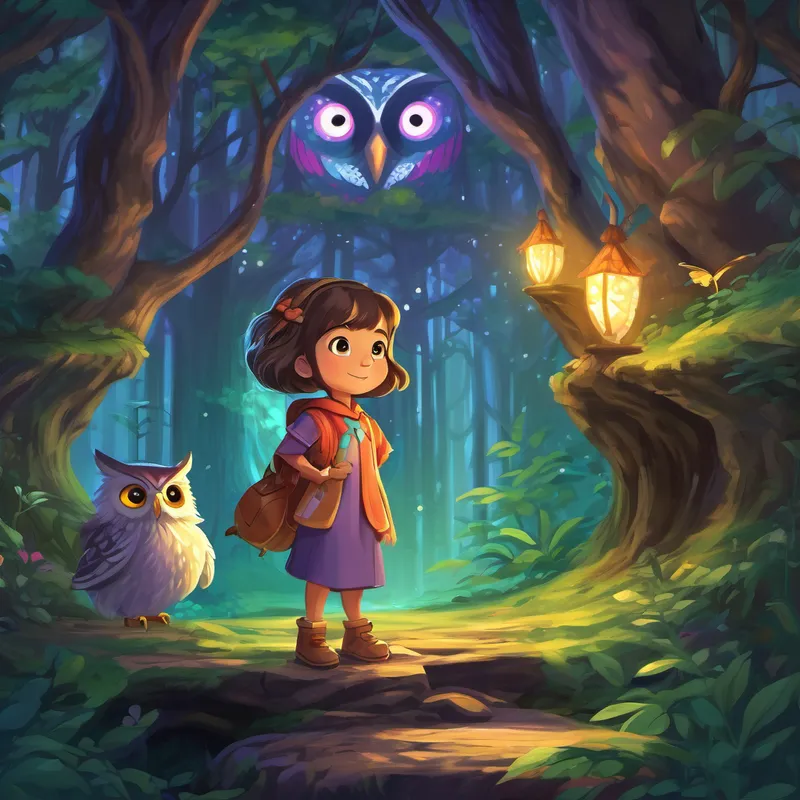 As she ventured deeper into the forest, Lila came across a mischievous sprite and a wise owl.
Together, they became her companions, offering guidance, encouragement, and protection throughout her quest. With their help, Lila overcame treacherous terrains, fierce storms, and even tricky puzzles that guarded her path. Finally, after overcoming numerous challenges, Lila arrived at the fabled Cave of Whispers, the birthplace of the glowing stone. Entering the cave felt like stepping into a world where magic himself dwelled.